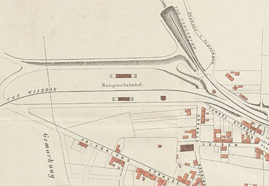 Rangierbahnhof Württembergischer Bahnhof Pforzheim - Historische Bahnhofsanlage